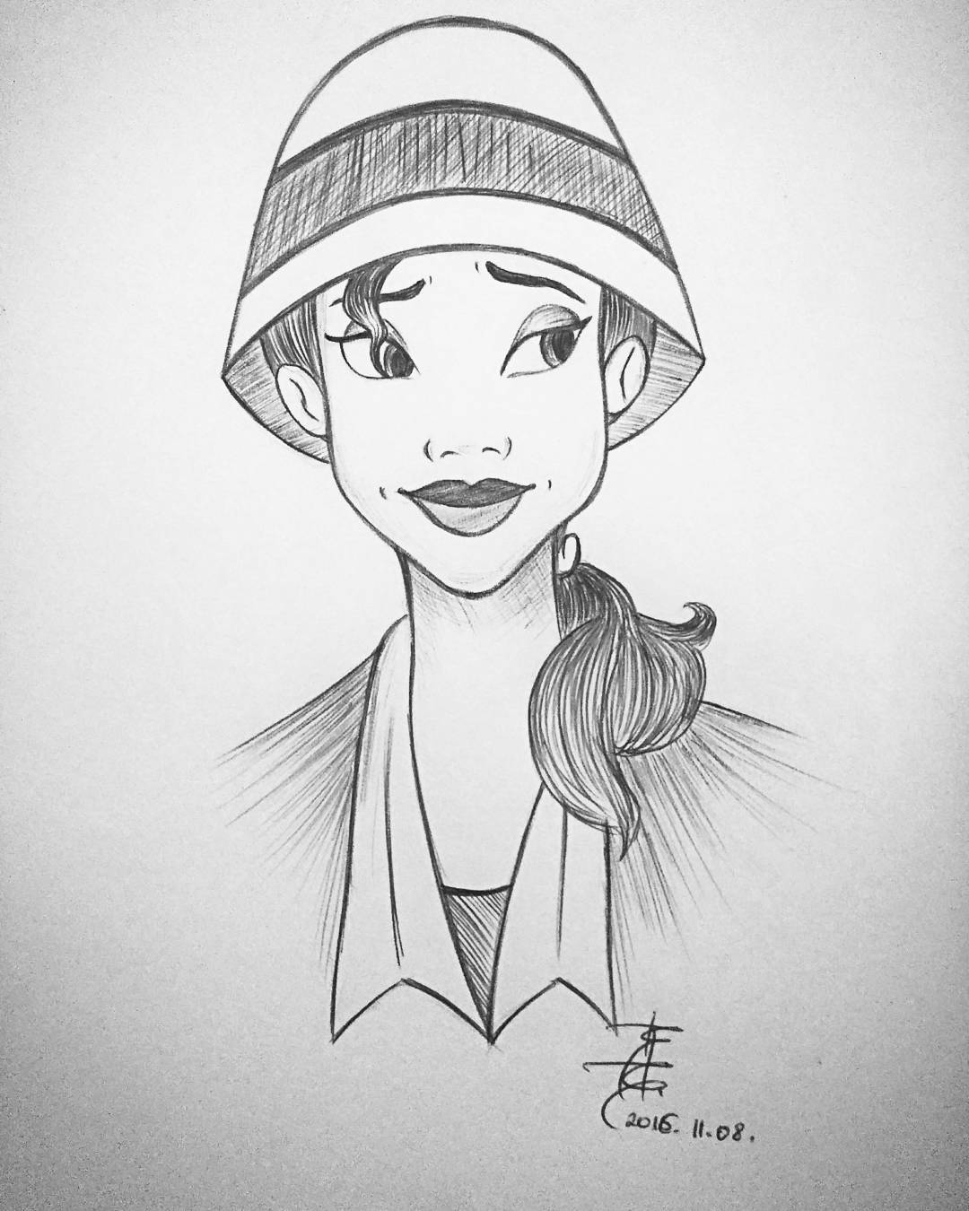 1080x1350 Tianadrawing - Tiana Sketch