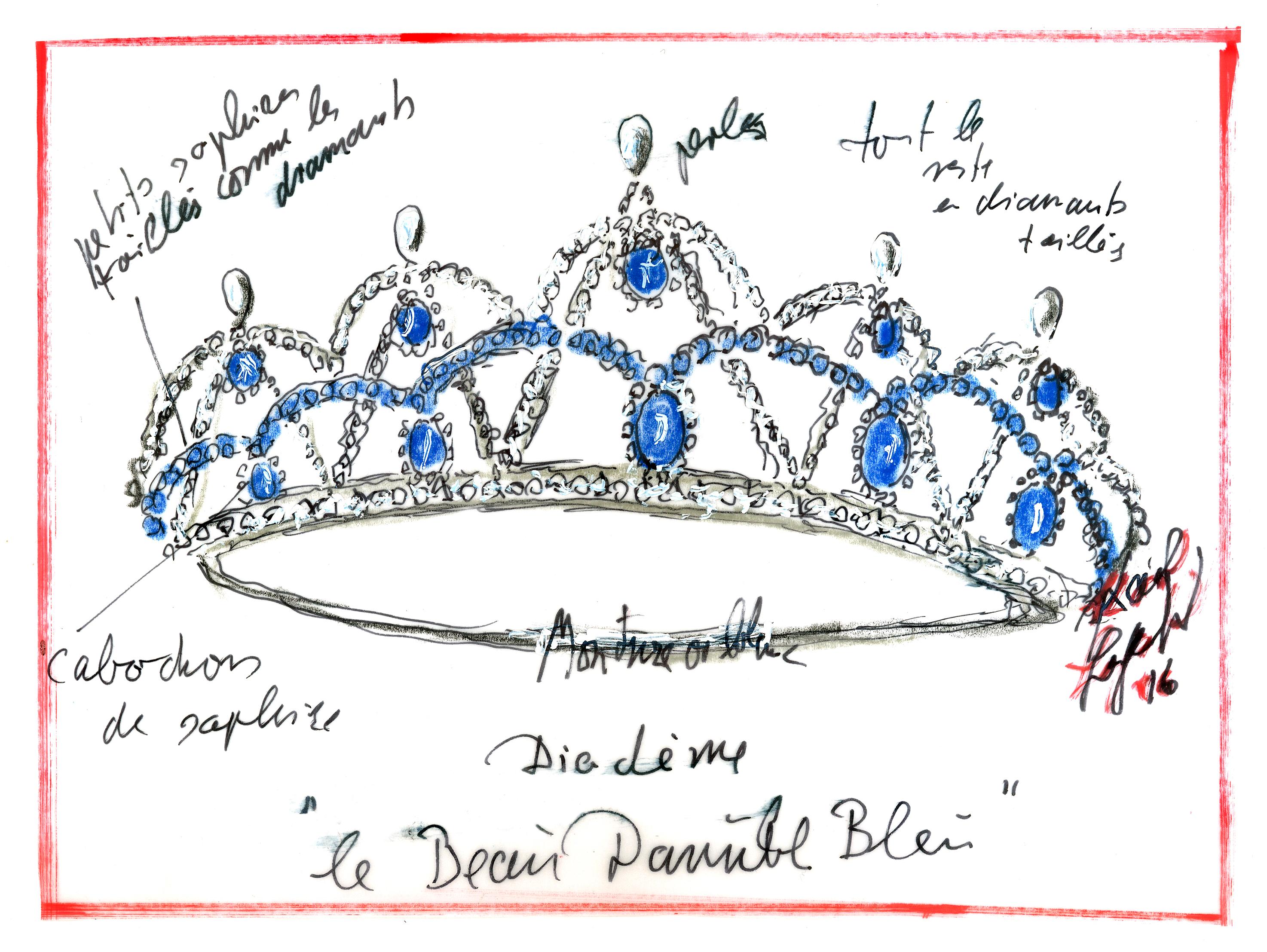 2948x2215 Karl Lagerfeld Designs Tiara For Vienna Opera Ball Dancers Wwd - Tiara Sketch