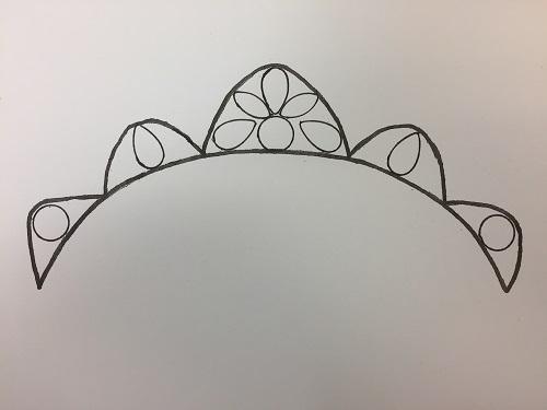 500x375 Tiara Design Pattern - Tiara Sketch