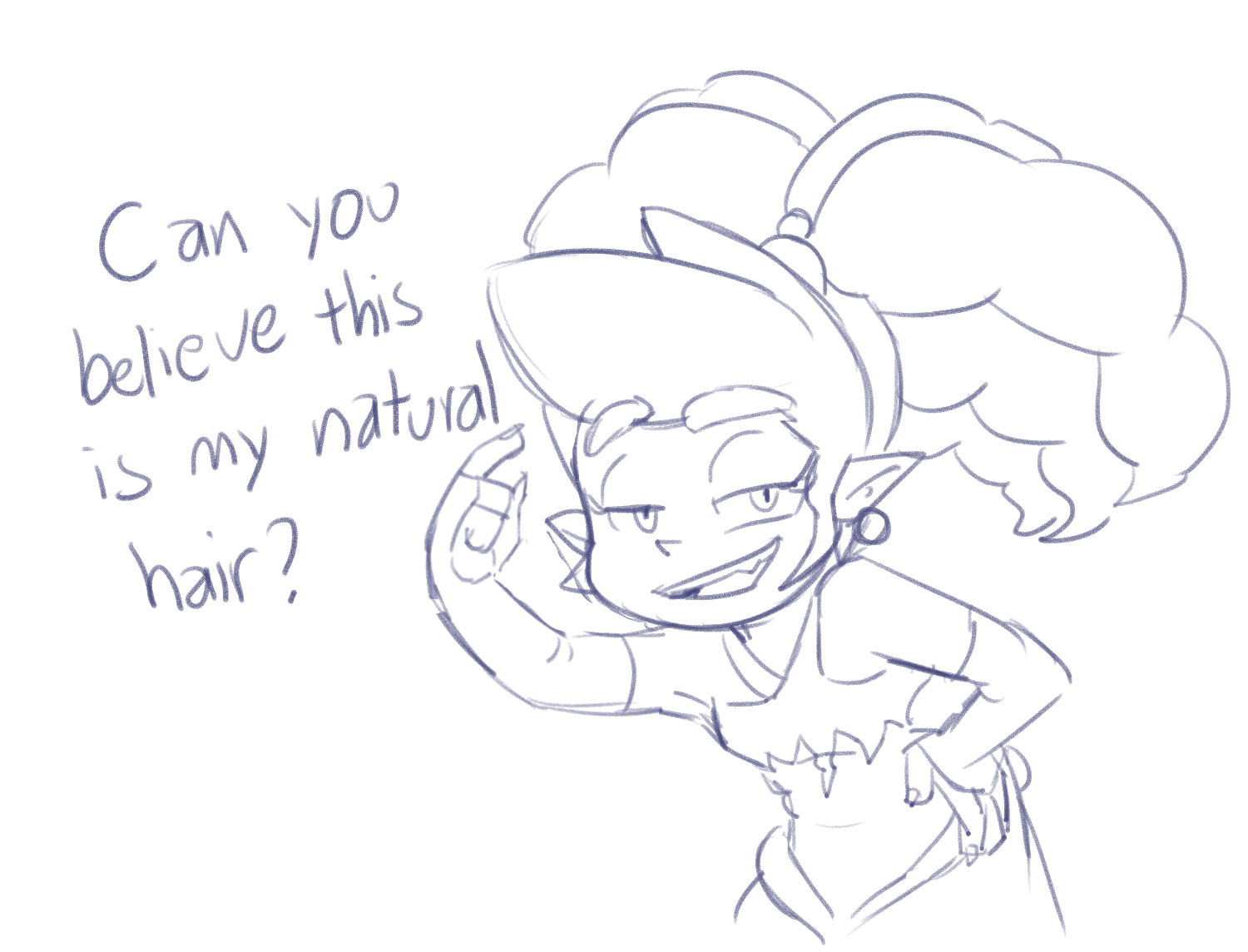 1500x1144 Artstation - Tiara Sketch