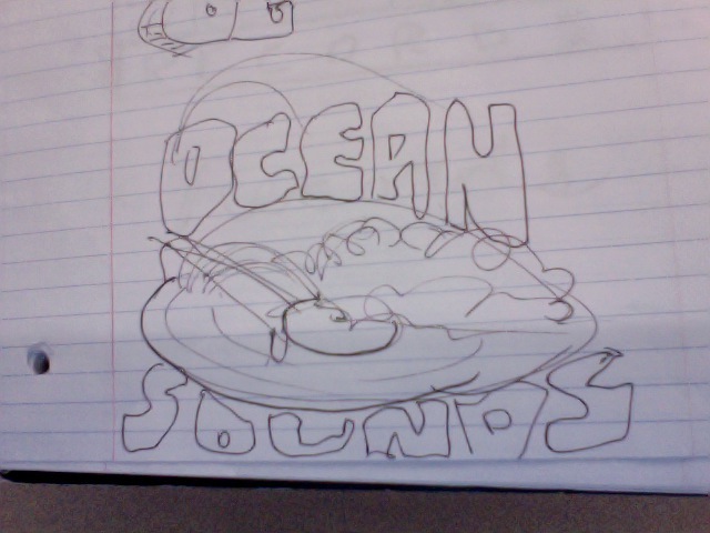 640x480 Matthew Peacock Logo Design Ocean Illustration - Tidal Wave Sketch