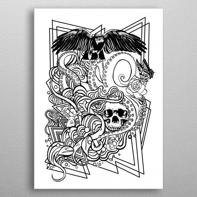 640x640 Tidal Wave By Barmalisi Rtb Displate - Tidal Wave Sketch