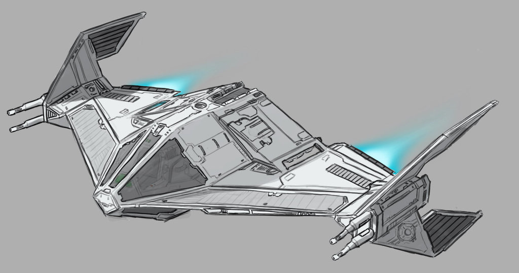 1024x538 Star Wars Tie Fighter Concept By Adamkop - Tie Fighter Sketch