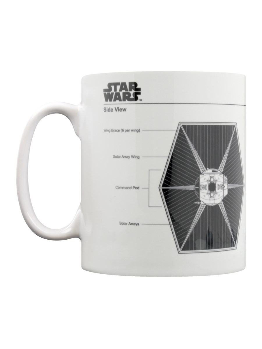 900x1200 Star Wars Tie Fighter Sketch Mug - Tie Fighter Sketch