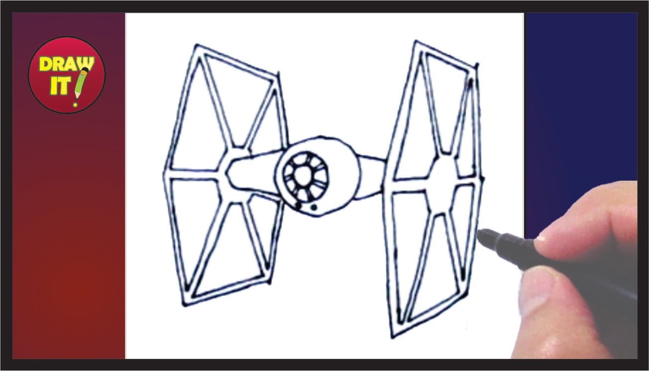 Tie Fighter Sketch at PaintingValley.com | Explore collection of Tie ...