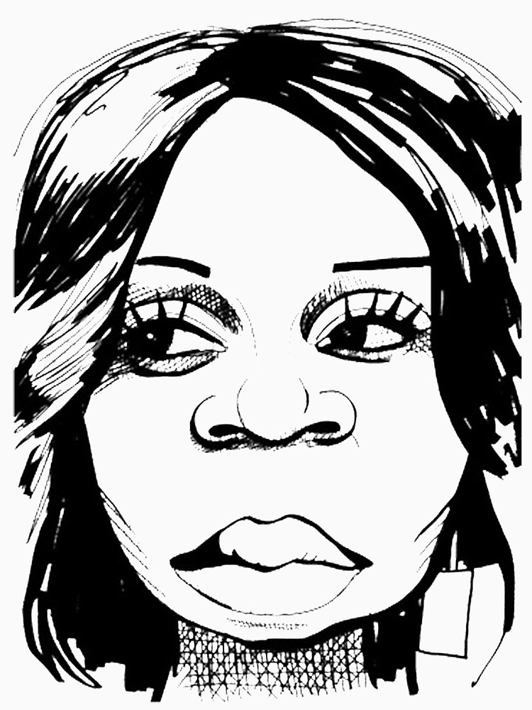 750x1000 Tiffany Pollard Sketch Unisex T Shirt By Zvchwilliams Redbubble - Tiffany Sketch