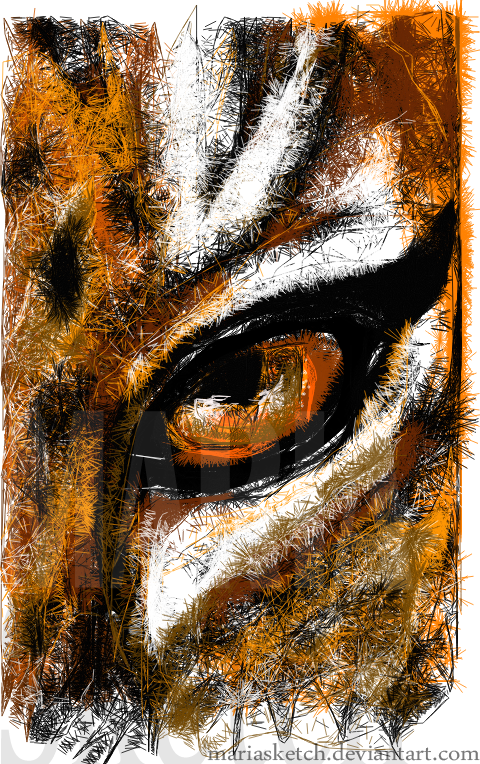 480x764 Tiger Eye ~ Sketch By Mariasketch - Tiger Eye Sketch
