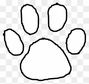 300x283 Orange Paw Print Tigers 2 Clip Art - Tiger Paw Sketch