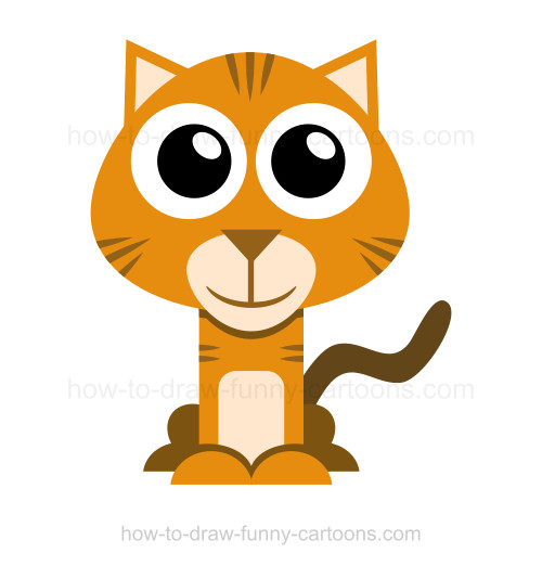 500x522 How To Draw A Tiger - Tiger Sketch Cartoon