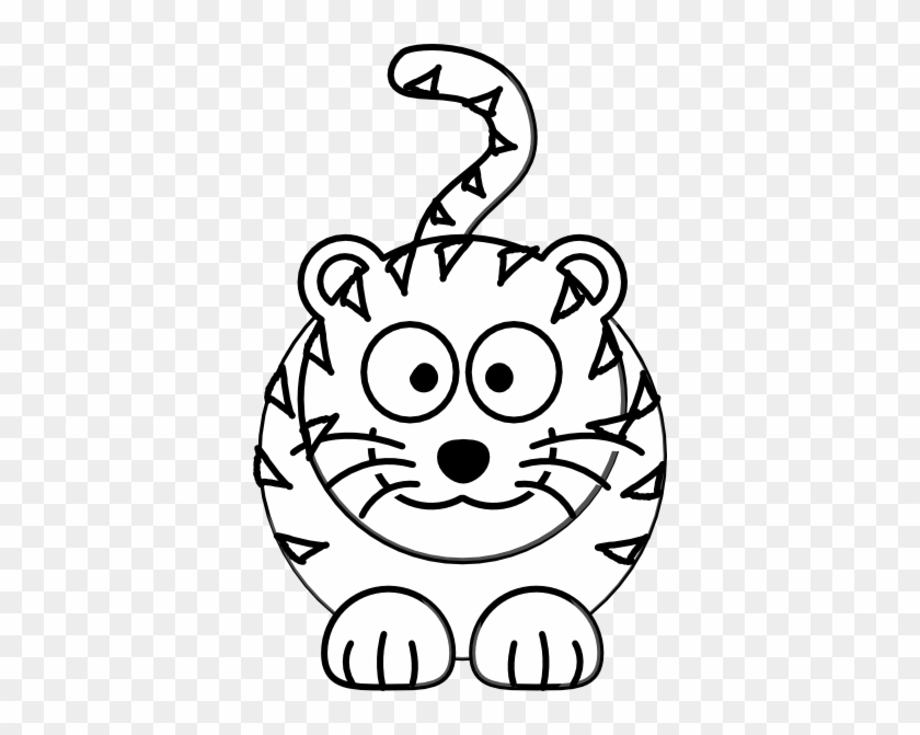 840x671 Tiger Black And White Cute Tiger Black And White Clipart - Tiger Sketch Cartoon