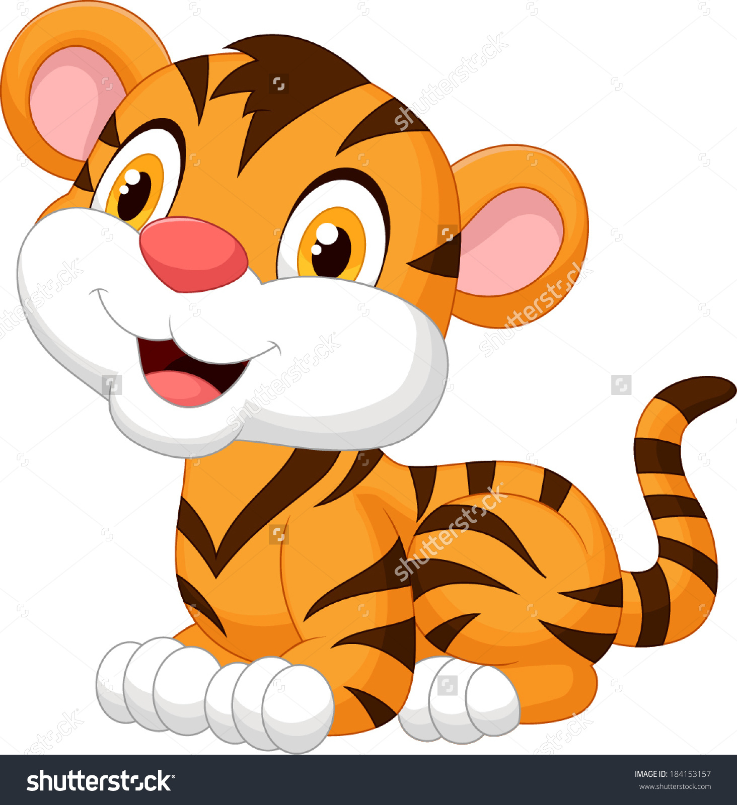 1464x1600 Tiger Drawing Cartoon Cartoon Tiger Drawing Cute Baby Tiger - Tiger Sketch Cartoon
