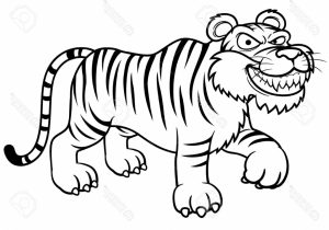 300x210 Tiger Drawing Cartoon How To Draw Cartoon Tigers Cartoon Tiger - Tiger Sketch Cartoon