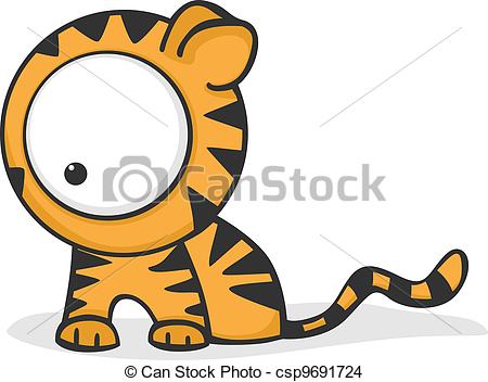 450x352 Drawn Tiger Funny Cartoon - Tiger Sketch Cartoon