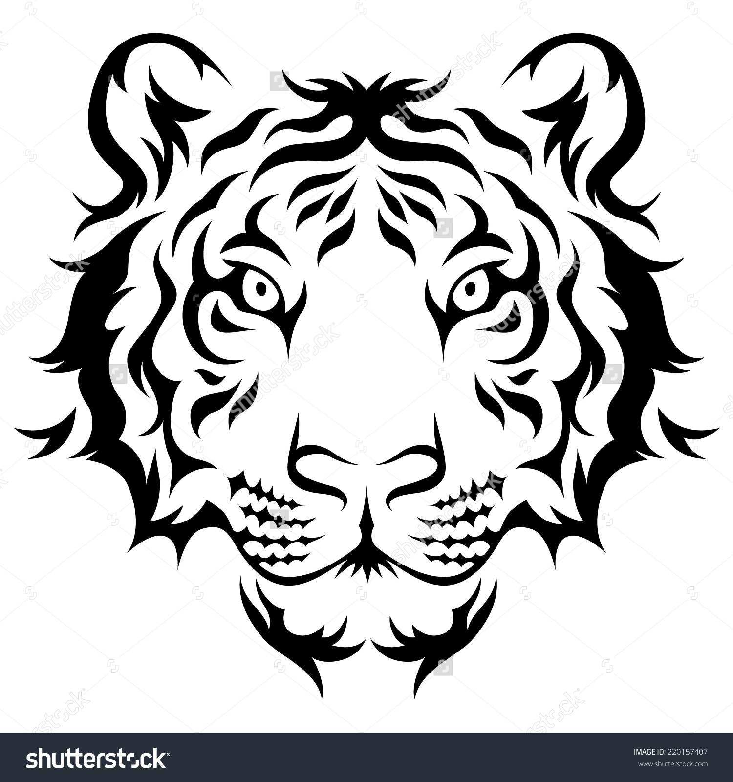 1500x1600 Black Tiger Drawing - Tiger Sketch Easy