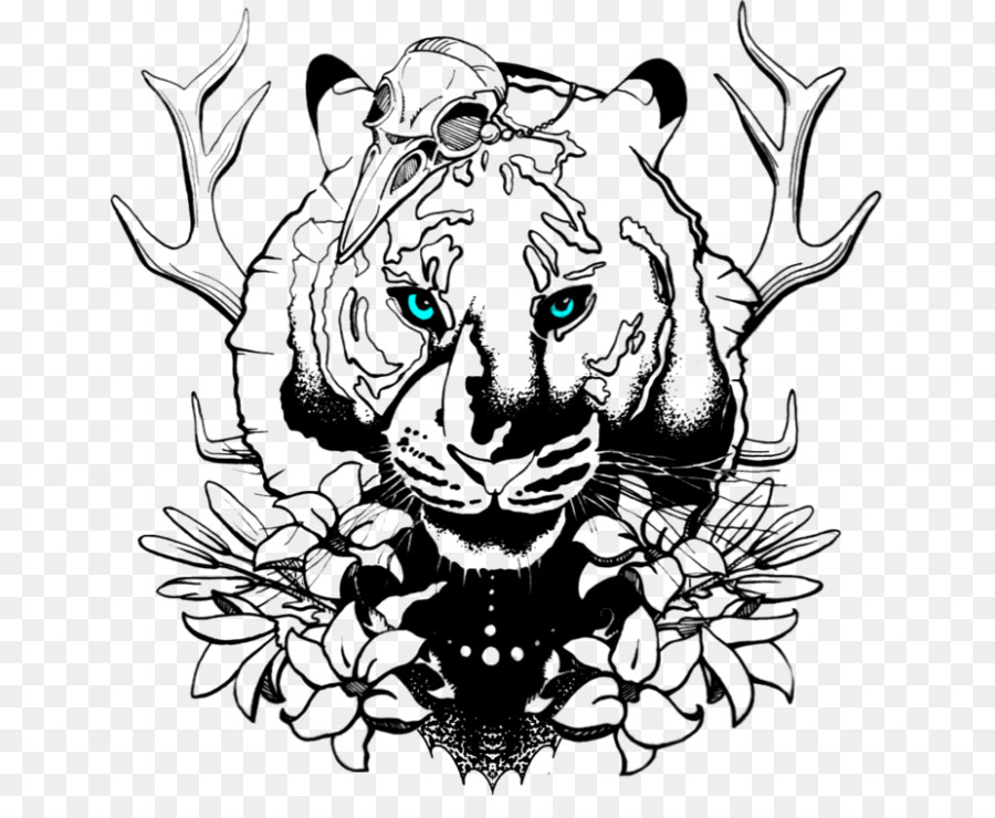 900x740 Tiger Lion Drawing Tattoo Sketch - Tiger Sketch Tattoo