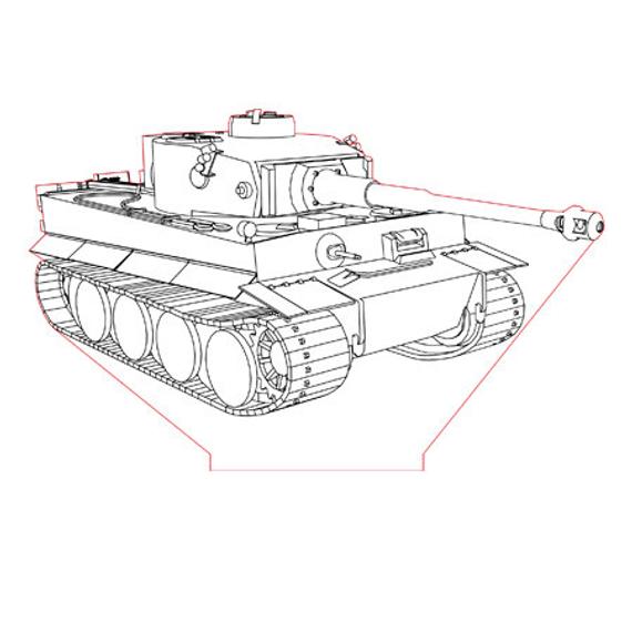 Нарисовать танк 3д карандашом