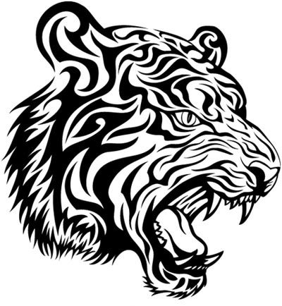 400x434 Best Tiger Tattoo Designs - Tiger Tattoo Sketch