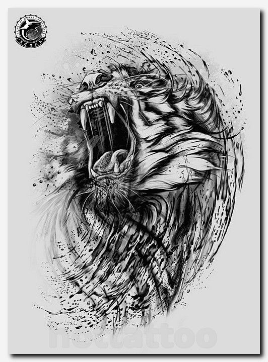 532x720 Tigertattoo - Tiger Tattoo Sketch