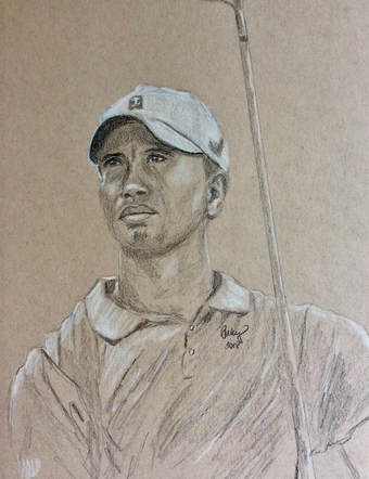 340x442 Tiger Woods - Tiger Woods Sketch