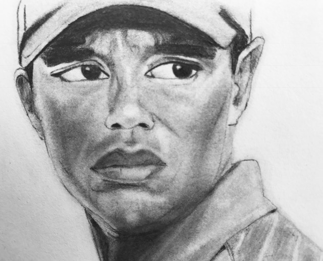 640x517 Daily Sketch The Tempo - Tiger Woods Sketch