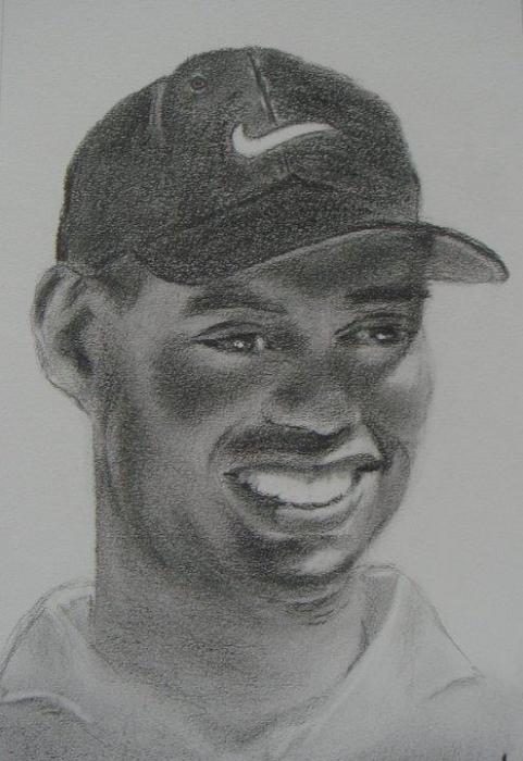481x700 Portrait Of Tiger Woods By Lyntol On Stars Portraits - Tiger Woods Sketch