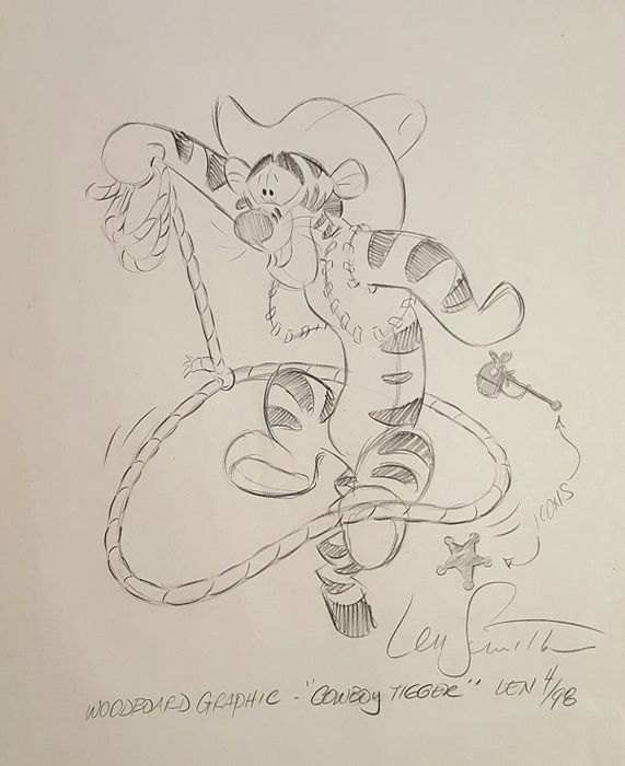 571x700 Smith, Len - Tigger Sketch