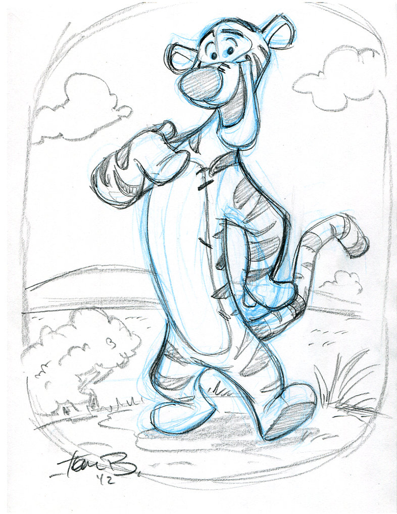 786x1017 Tigger Posing By Tombancroft - Tigger Sketch