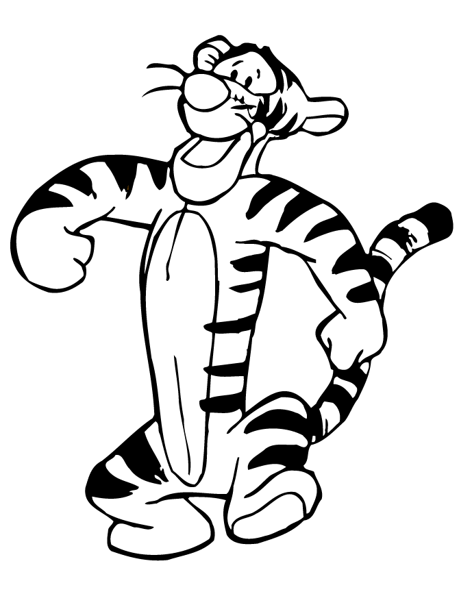 670x867 Tigger Sketch - Tigger Sketch