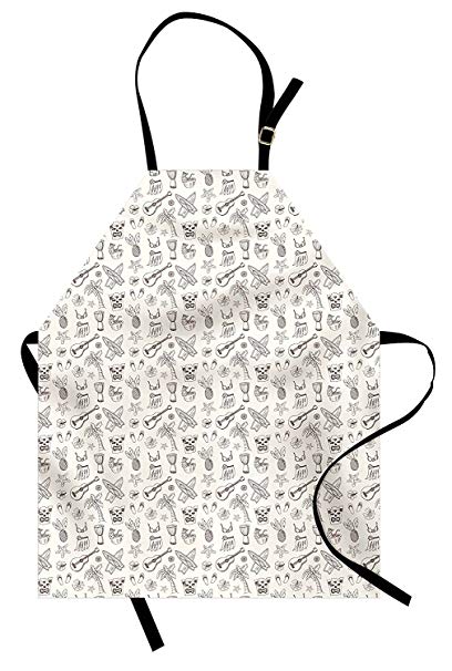408x606 Wesbe Tropical Apron, Hula Skirt Tiki Mask Guitar - Tiki Mask Sketch