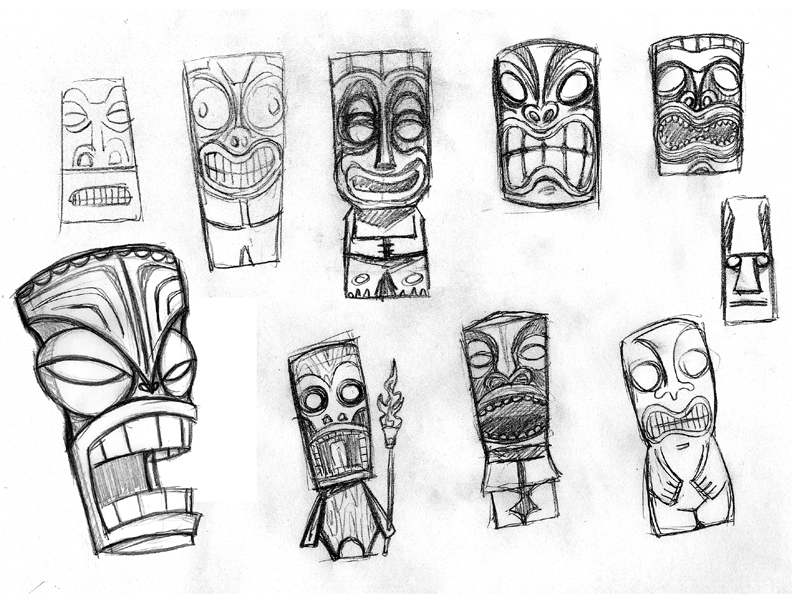 792x612 Tiki - Tiki Sketch