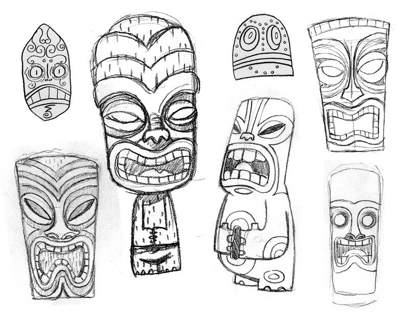792x612 Tiki - Tiki Sketch