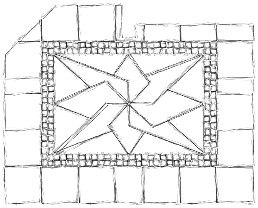 894x724 Featured Project Custom Tile Entry Way Made With Leftover Materials - Tile Sketch