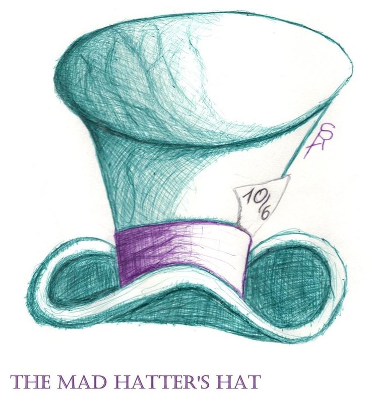 736x799 Drawn Top Hat Burton - Tim Burton Mad Hatter Sketch