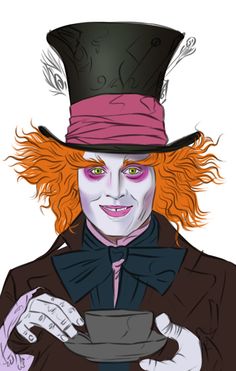 236x371 The 296 Best Mad Hatter Images In 2018 Alice In - Tim Burton Mad Hatter Sketch
