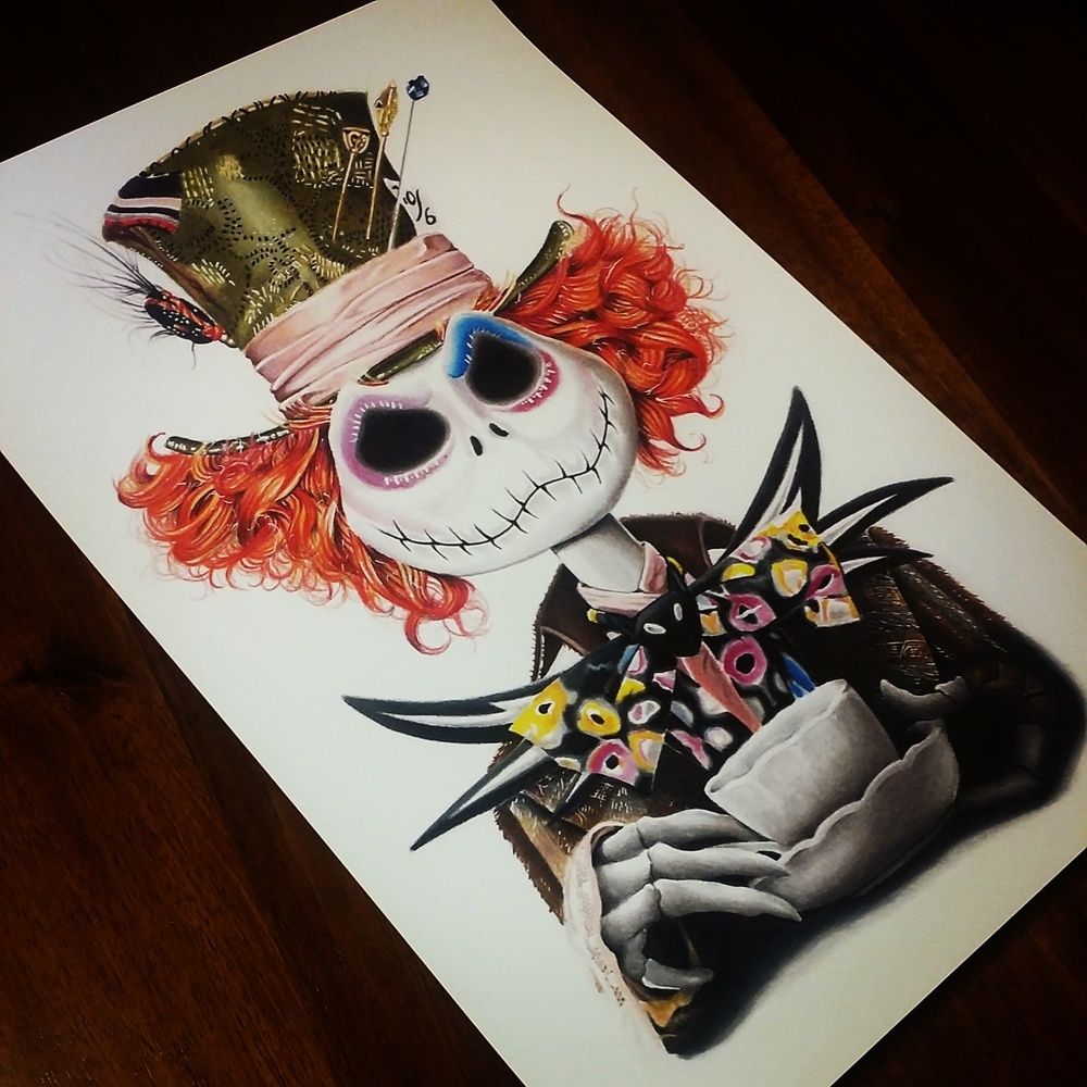 1000x1000 Tim Burton Drawings Mad Hatter - Tim Burton Mad Hatter Sketch