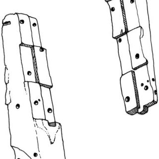 320x320 Sketch Of The Timber Used To Extend The Sternpost. (C. Murray - Timber Sketch
