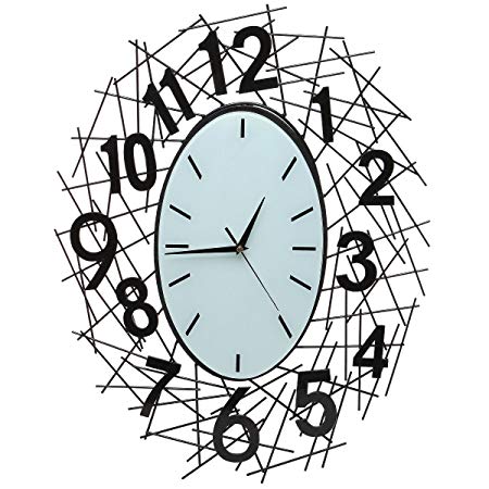 450x450 Large Metal Artistic Modern Contemporary Sketch Style Wall Mounted - Time Clock Sketch