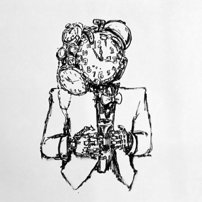 853x853 Mr Clock - Time Clock Sketch