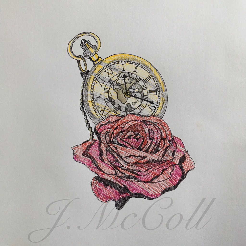 1024x1024 Pocketwatch - Time Clock Sketch