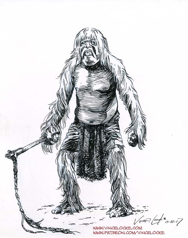 600x761 The Time Machine The Art Of Vince Locke - Time Machine Sketch