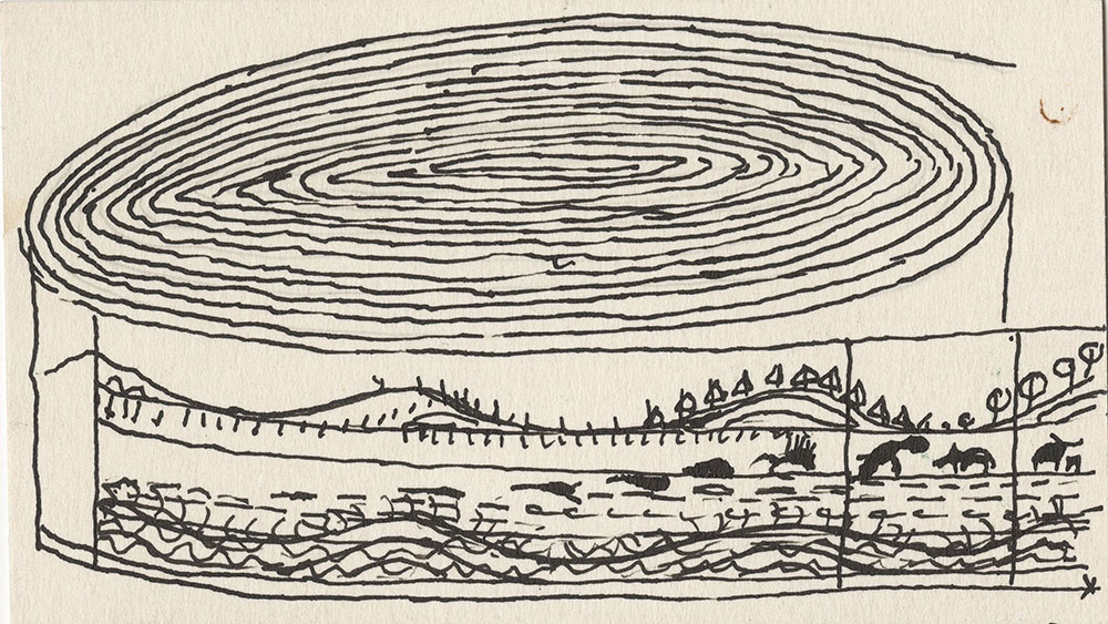 1000x563 Sketch Of Timeline Section, For Life Story - Timeline Sketch