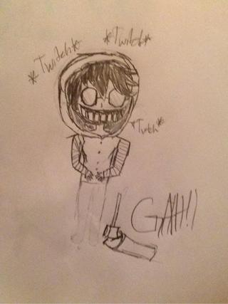 320x427 Five Minute Drawing Challenge.... Tried To Do Ticci Toby Under 5 - Timer Sketch