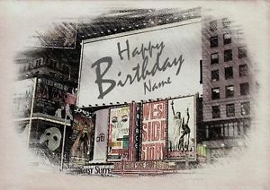 300x212 Personalised New York Time Squareroadway Sketchart Style - Times Square Sketch