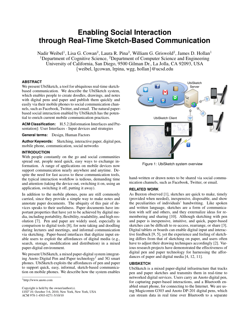 850x1100 Pdf) Enabling Social Interactions Through Real Time Sketch Based - Timesketch