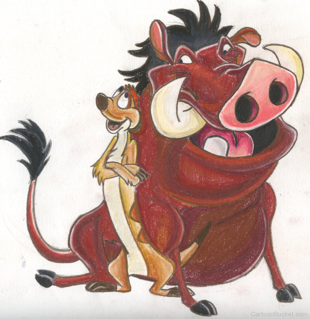 1024x1053 Pumbaa Pictures, Images - Timon And Pumbaa Sketch.