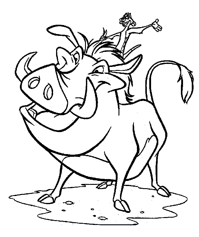 660x786 Sketch Of Timon And Pumbaa - Timon Sketch