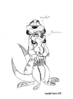 240x327 The Lion King Fan Art Archive Impano - Timon Sketch