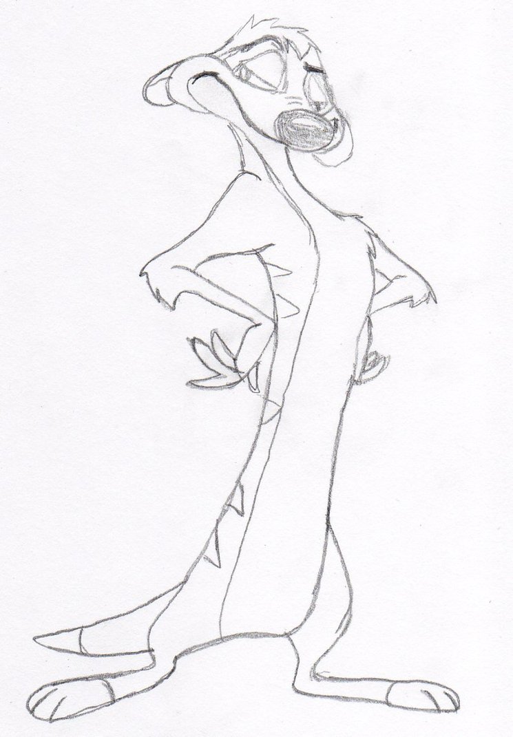 745x1071 Timon Sketch By Chees Dobles - Timon Sketch