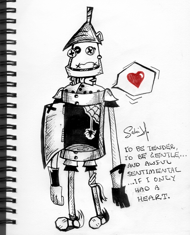 643x797 Tin Man By Sabrihasankolli - Tin Man Sketch