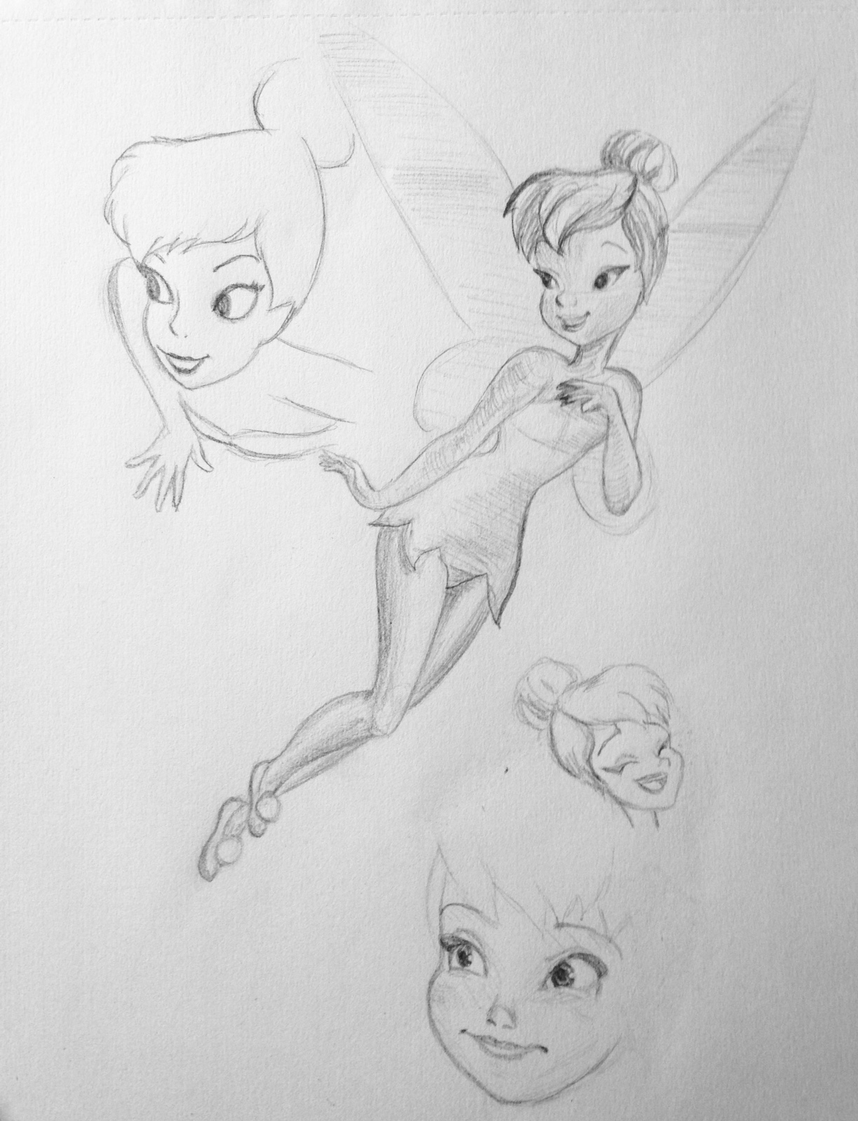 1224x1600 Original Tinkerbell Drawings - Tinkerbell Original Sketches